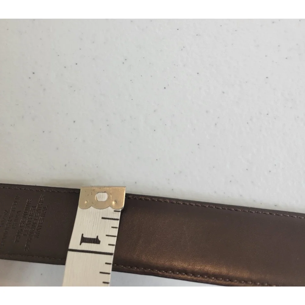Ale Black Belt Genuine Leather Formal Business Career‎ Casual Men's Size 50